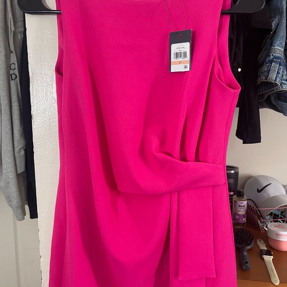 Tommy Hilfiger Hot Pink Sleeveless Sheath Dress - Picture 4 of 5